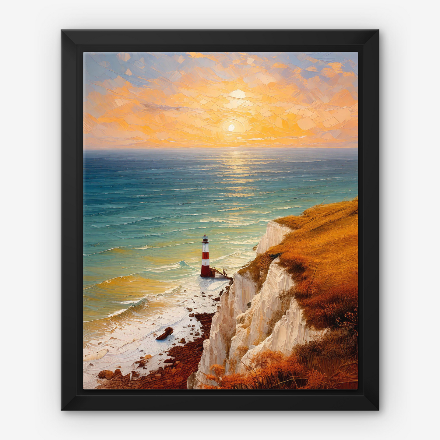 Beachy Head Lighthouse - Framed Canvas