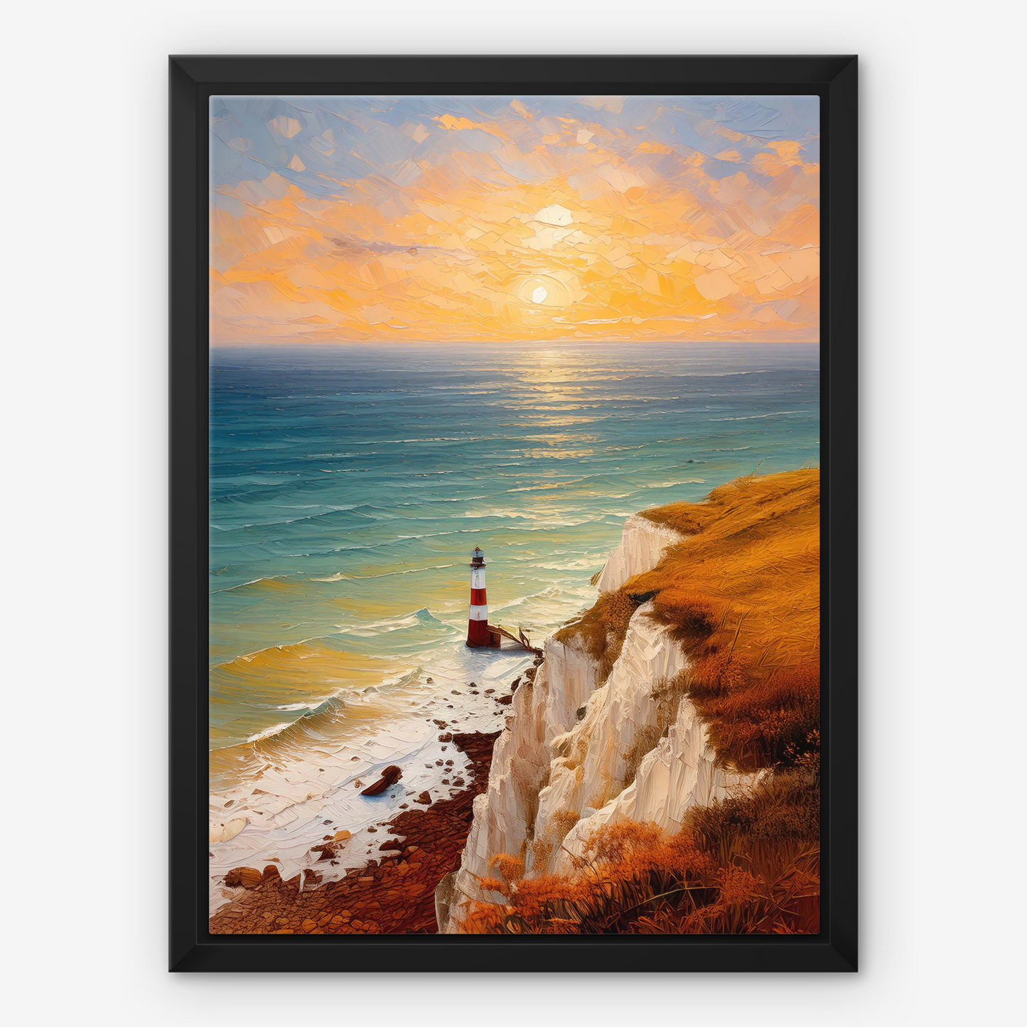 Beachy Head Lighthouse - Framed Canvas