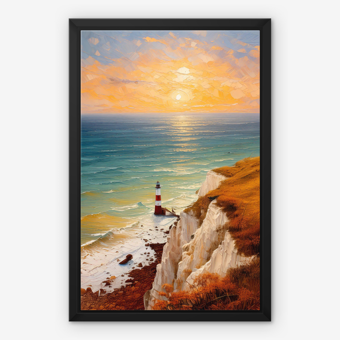 Beachy Head Lighthouse - Framed Canvas