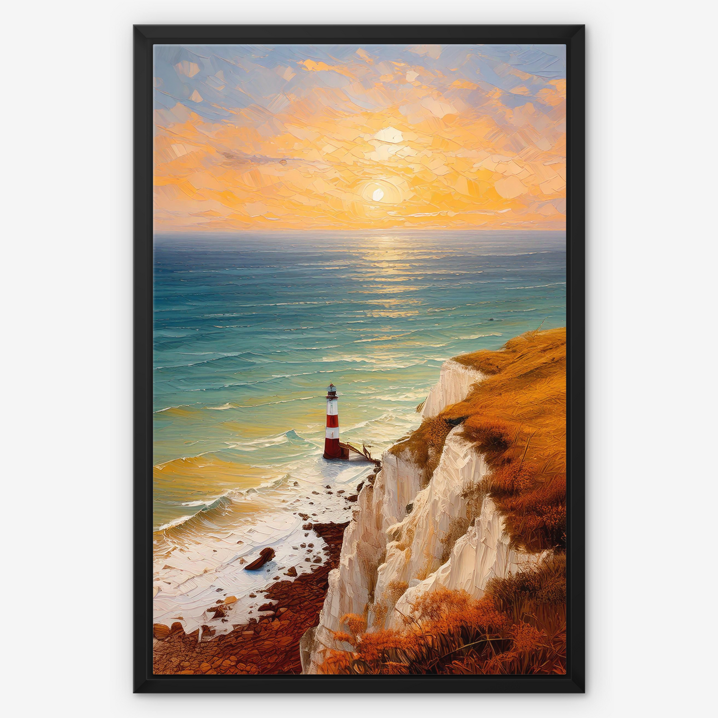 Beachy Head Lighthouse - Framed Canvas