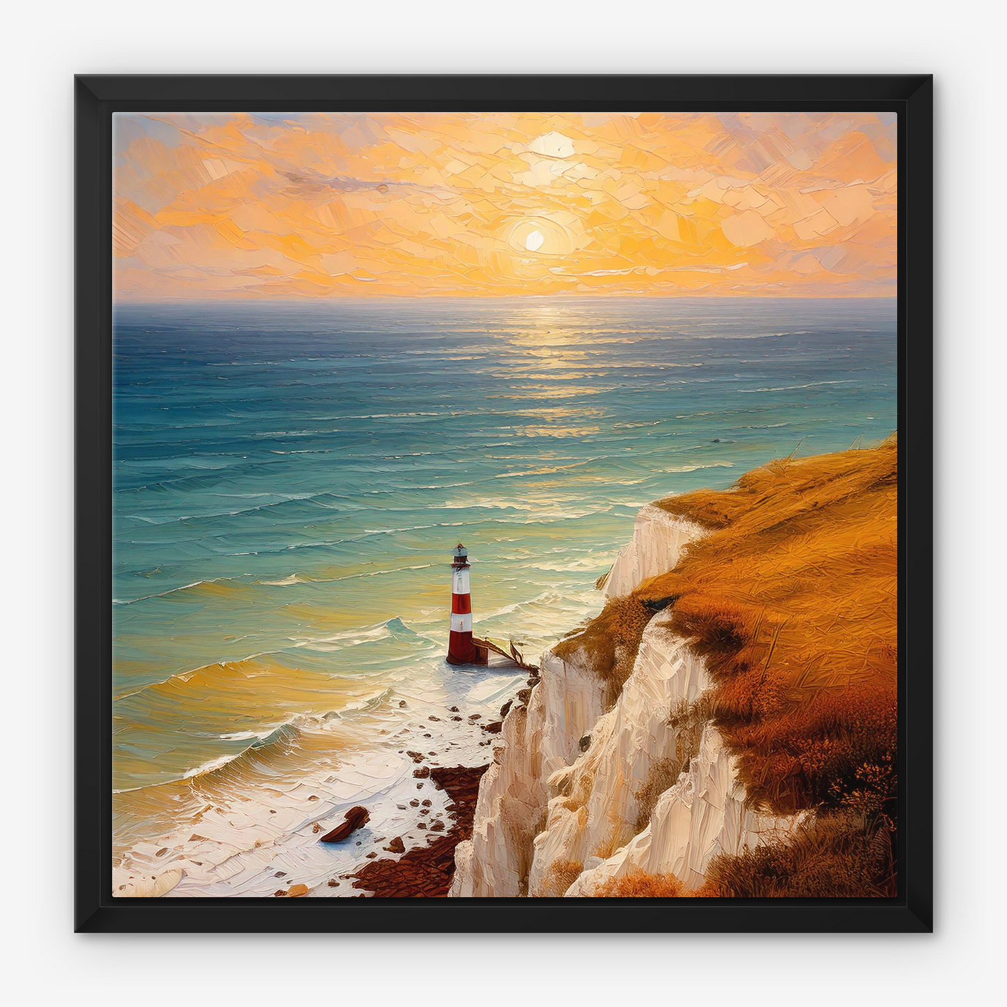 Beachy Head Lighthouse - Framed Canvas