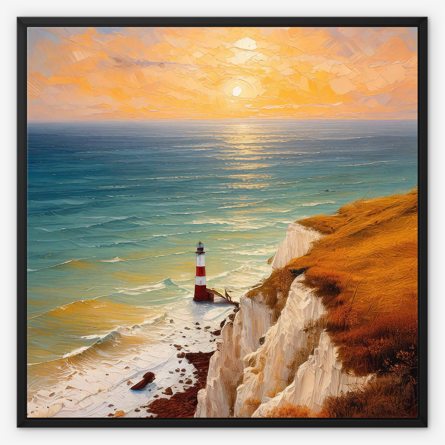 Beachy Head Lighthouse - Framed Canvas