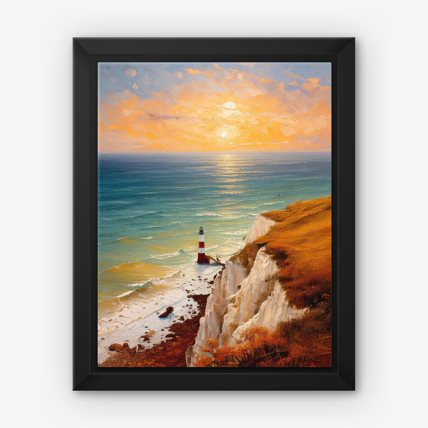 Beachy Head Lighthouse - Framed Canvas